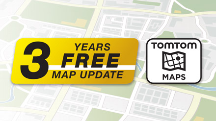 3 Years Free-Of-Charge Map Updates - INE-W611DC